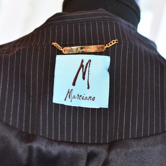 Marciano Size Small Pinstripe Blazer Jacket - Picture 13 of 14